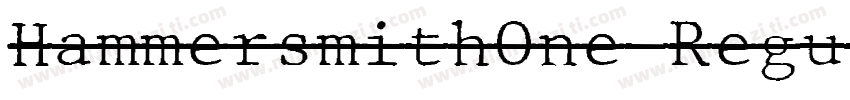 HammersmithOne Regul字体转换
